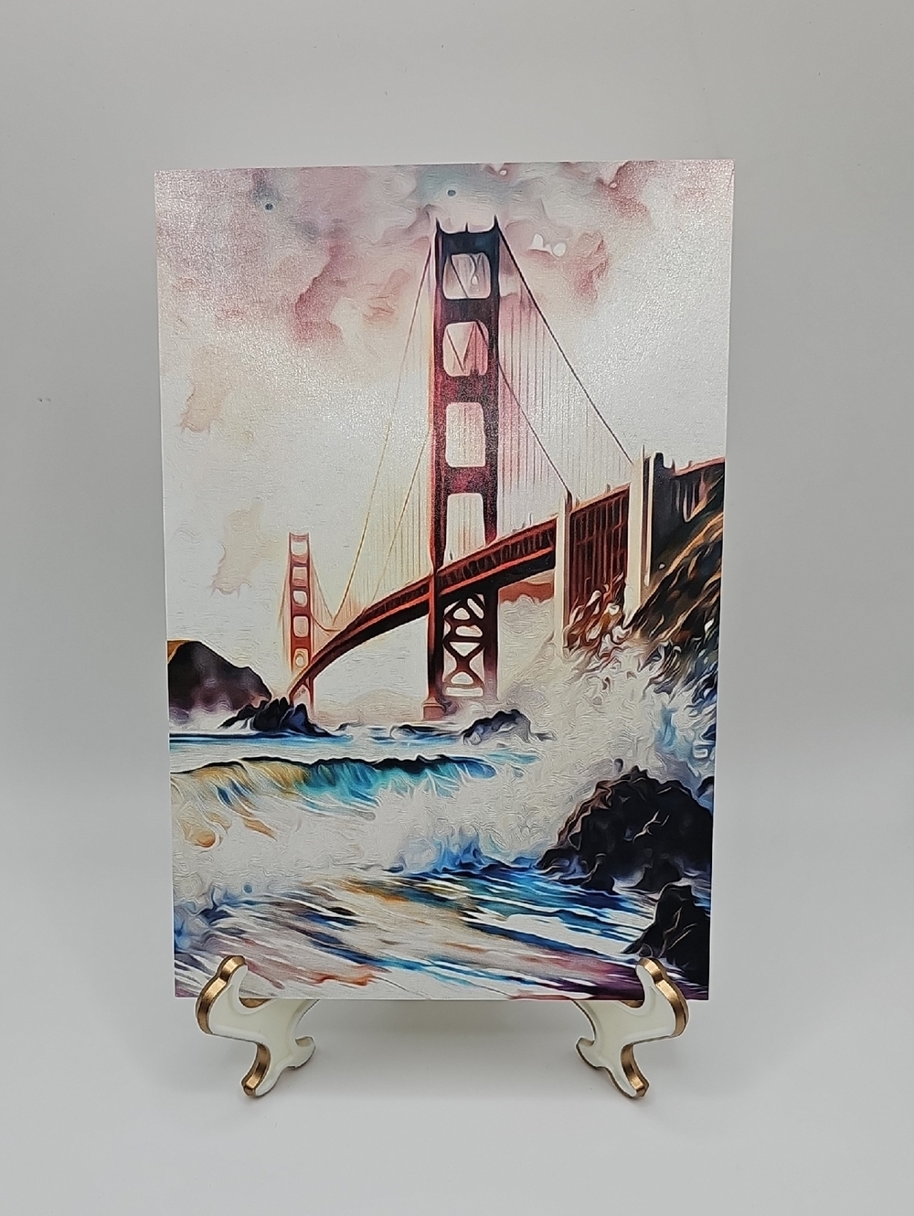 4x6 Golden Gate Bridge‎ Travel Fantasy Art Print